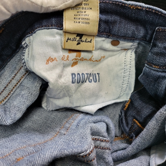 7 For All Mankind by Jerome Dahan Boot Cut Jeans in Dark Wash Size 27 - Picture 4 of 13